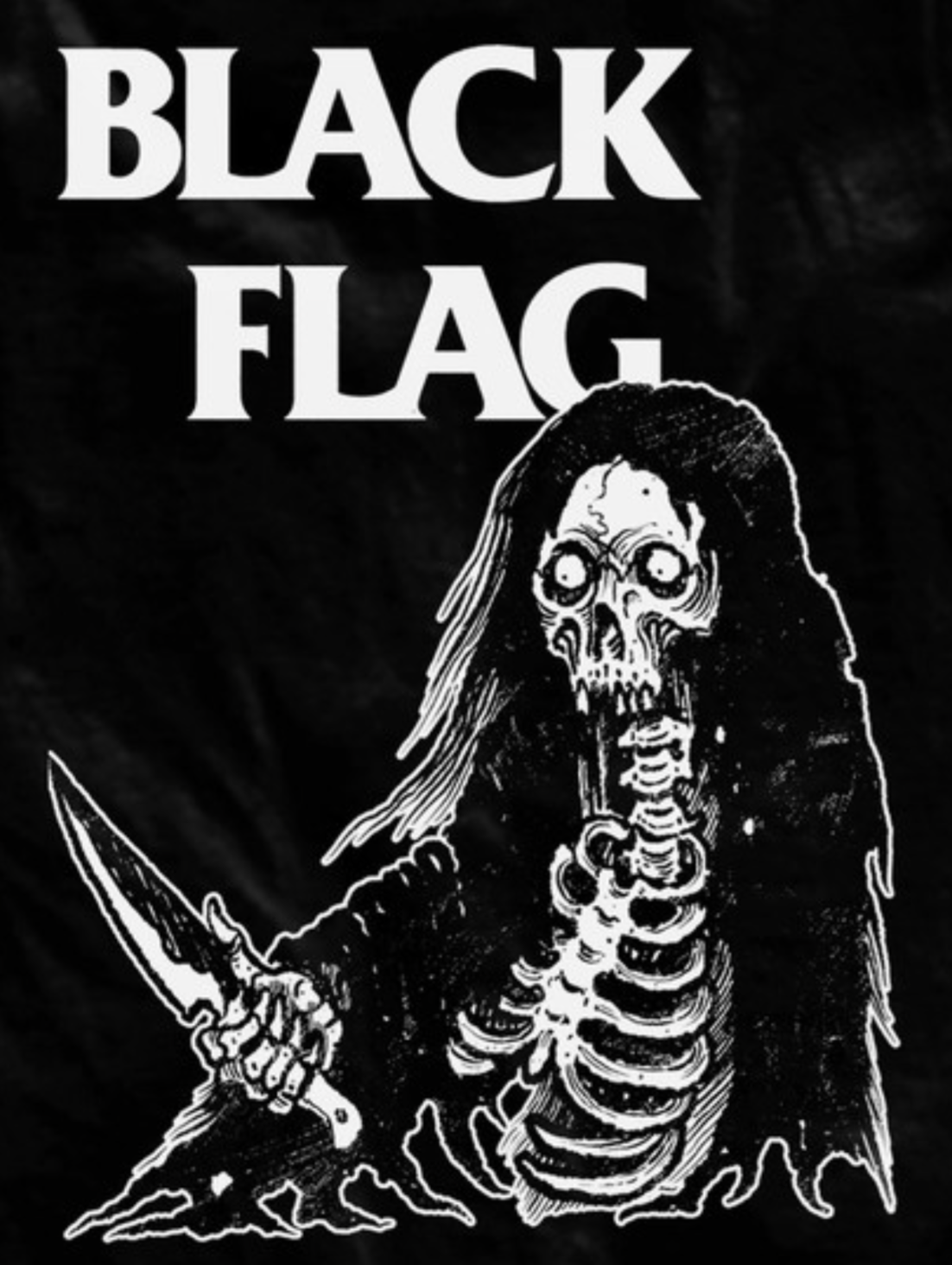 Black Flag - Skeleton - Shirt